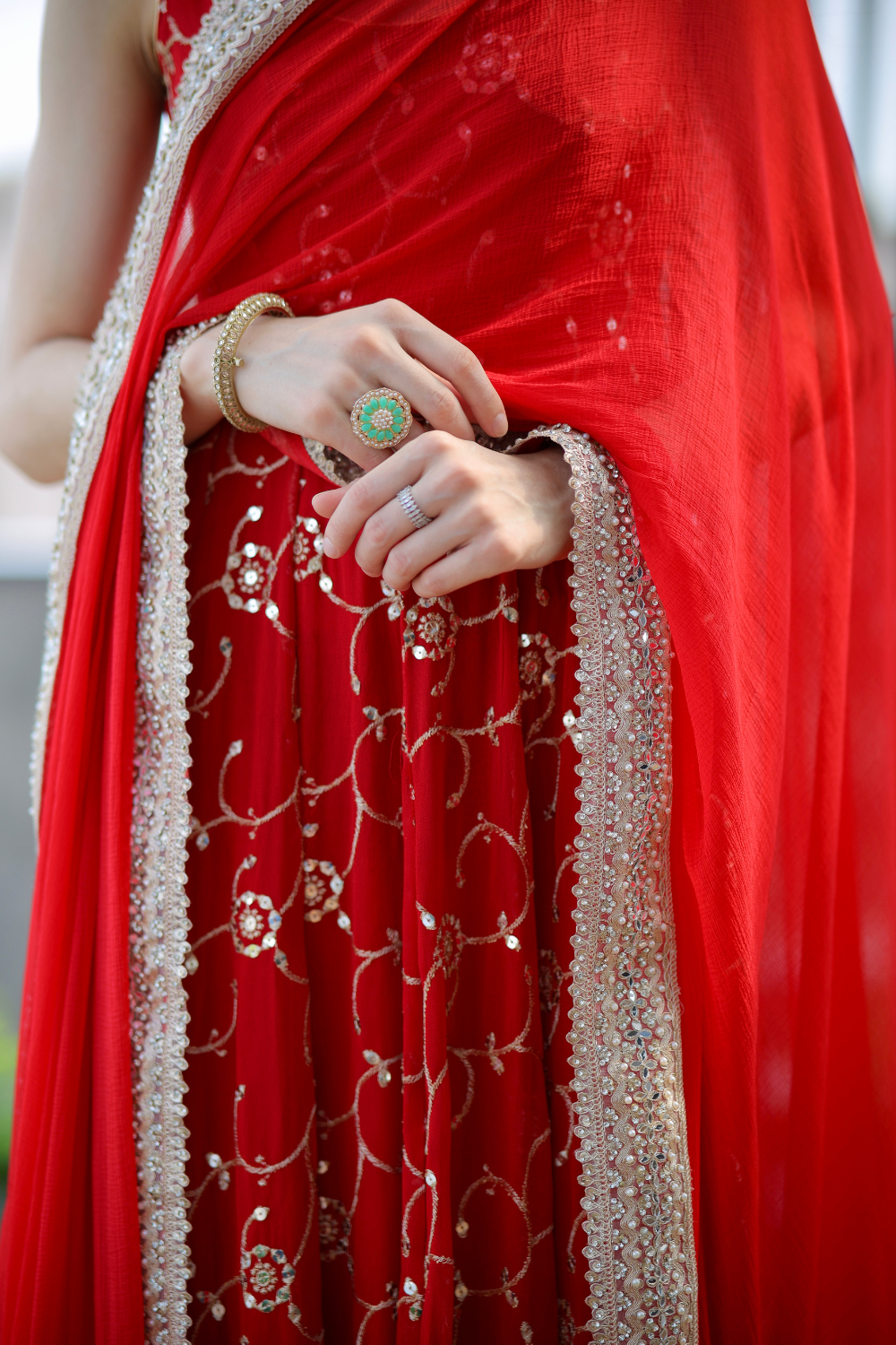 Maastani Red Anarkali