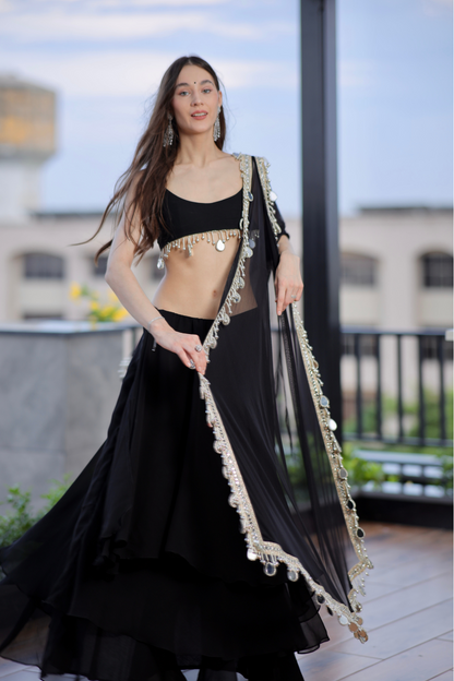 Kiara Black Lehnga