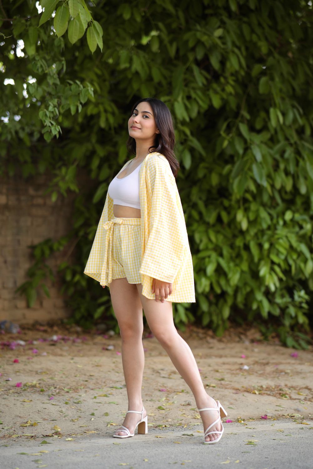 Lily Yellow Co-ord Set with Shorts