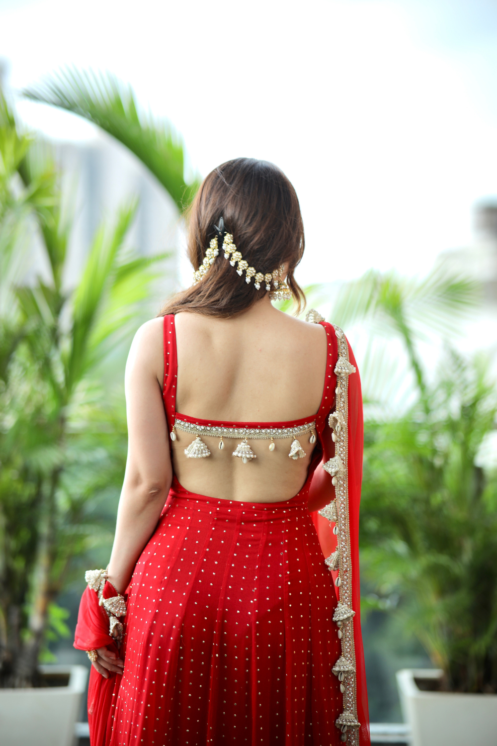 Dolly Red Anarkali