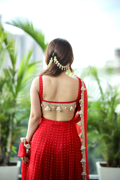 Dolly Red Anarkali