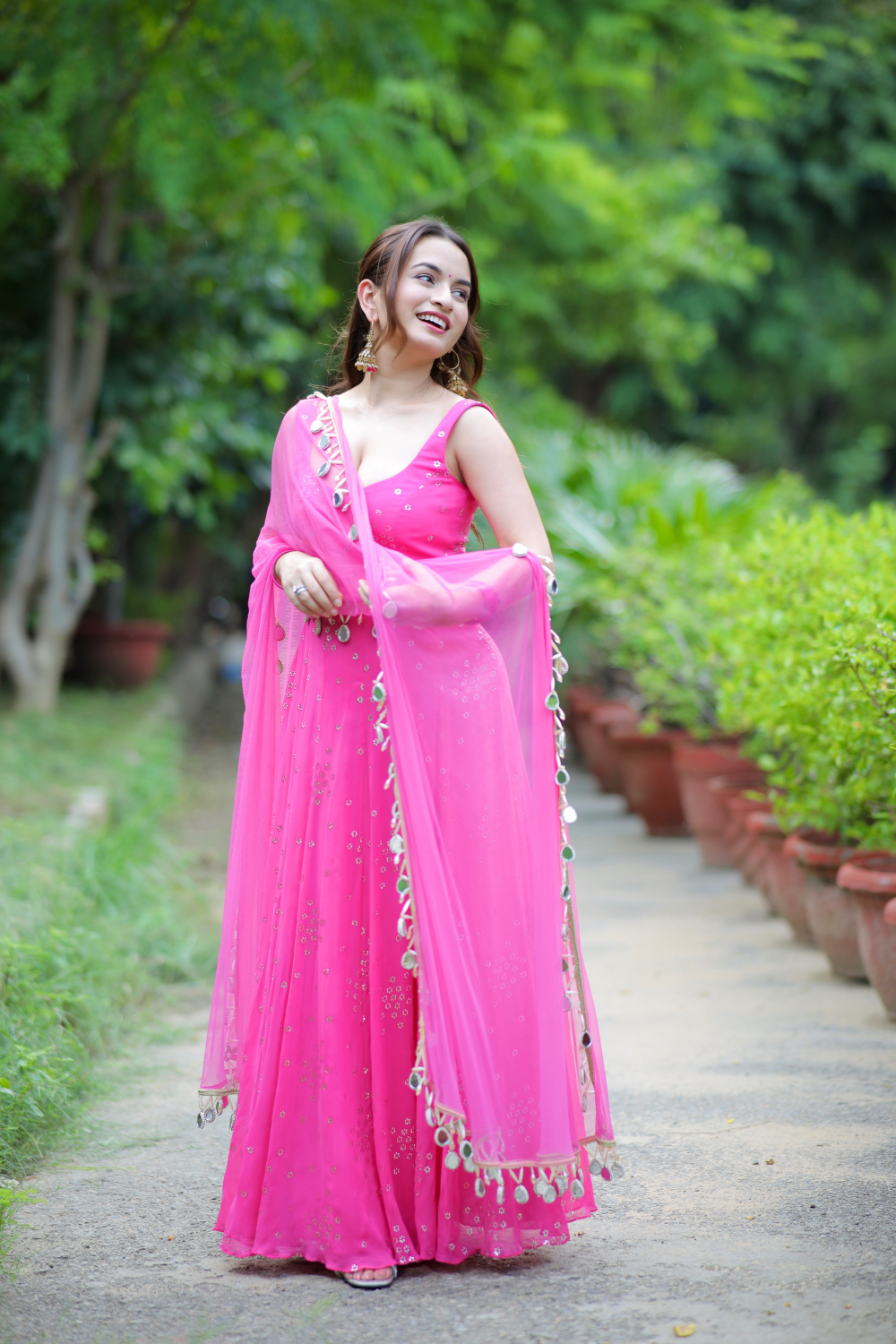 Dolly Pink Anarkali