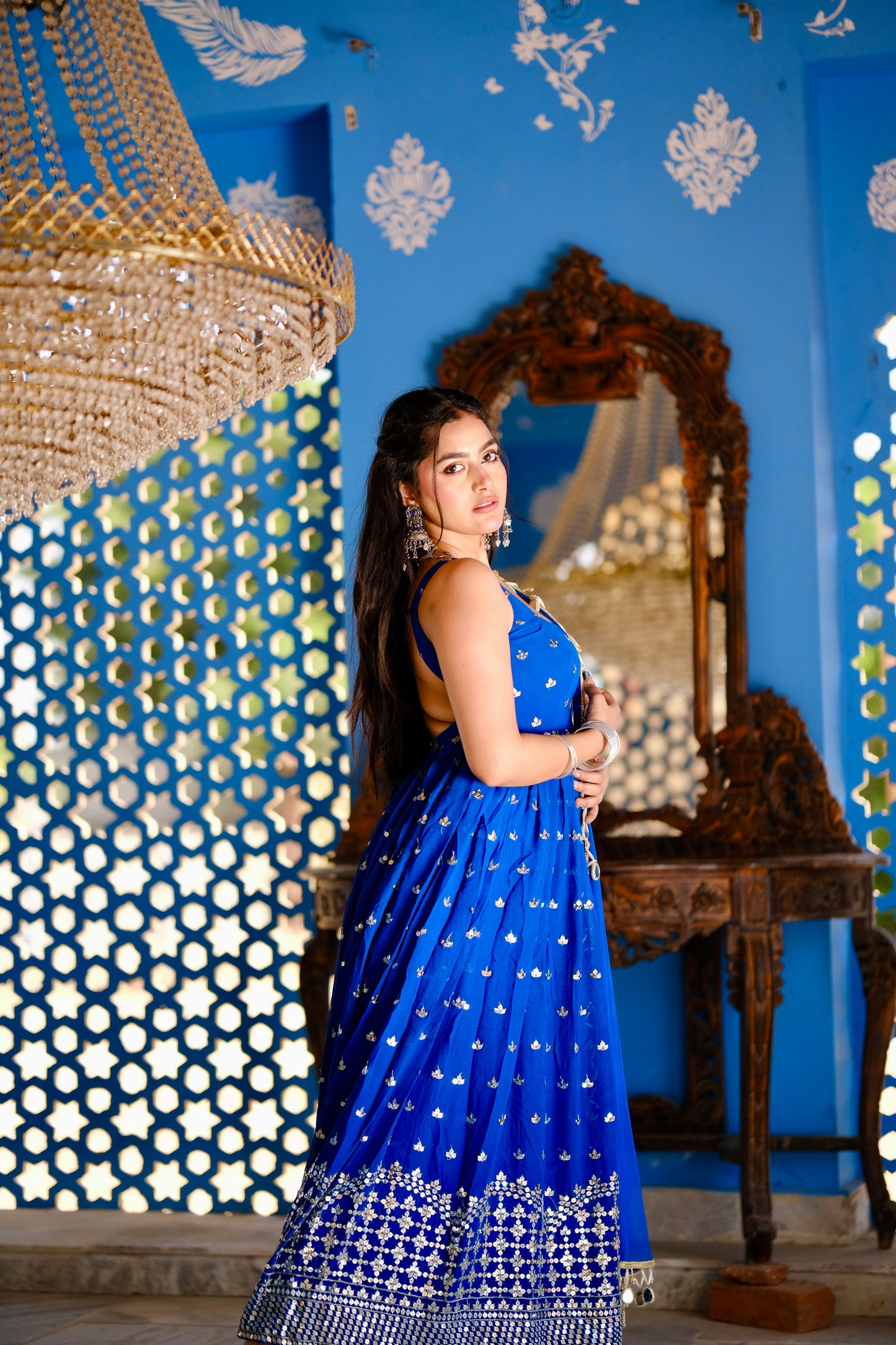 Radha Blue Anarkali