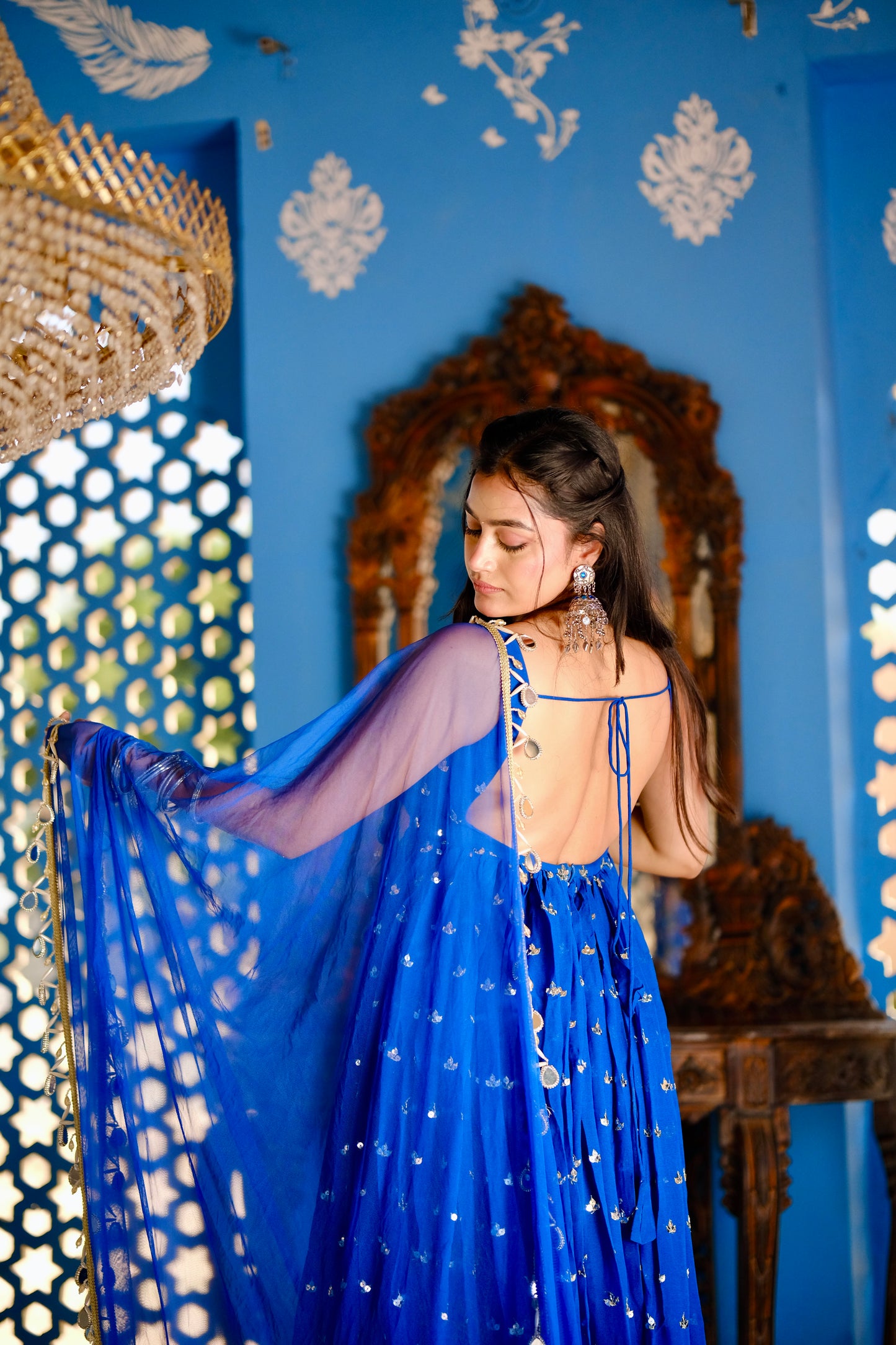 Radha Blue Anarkali