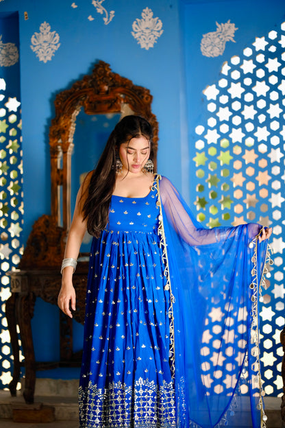 Radha Blue Anarkali