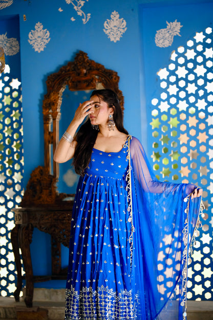 Radha Blue Anarkali