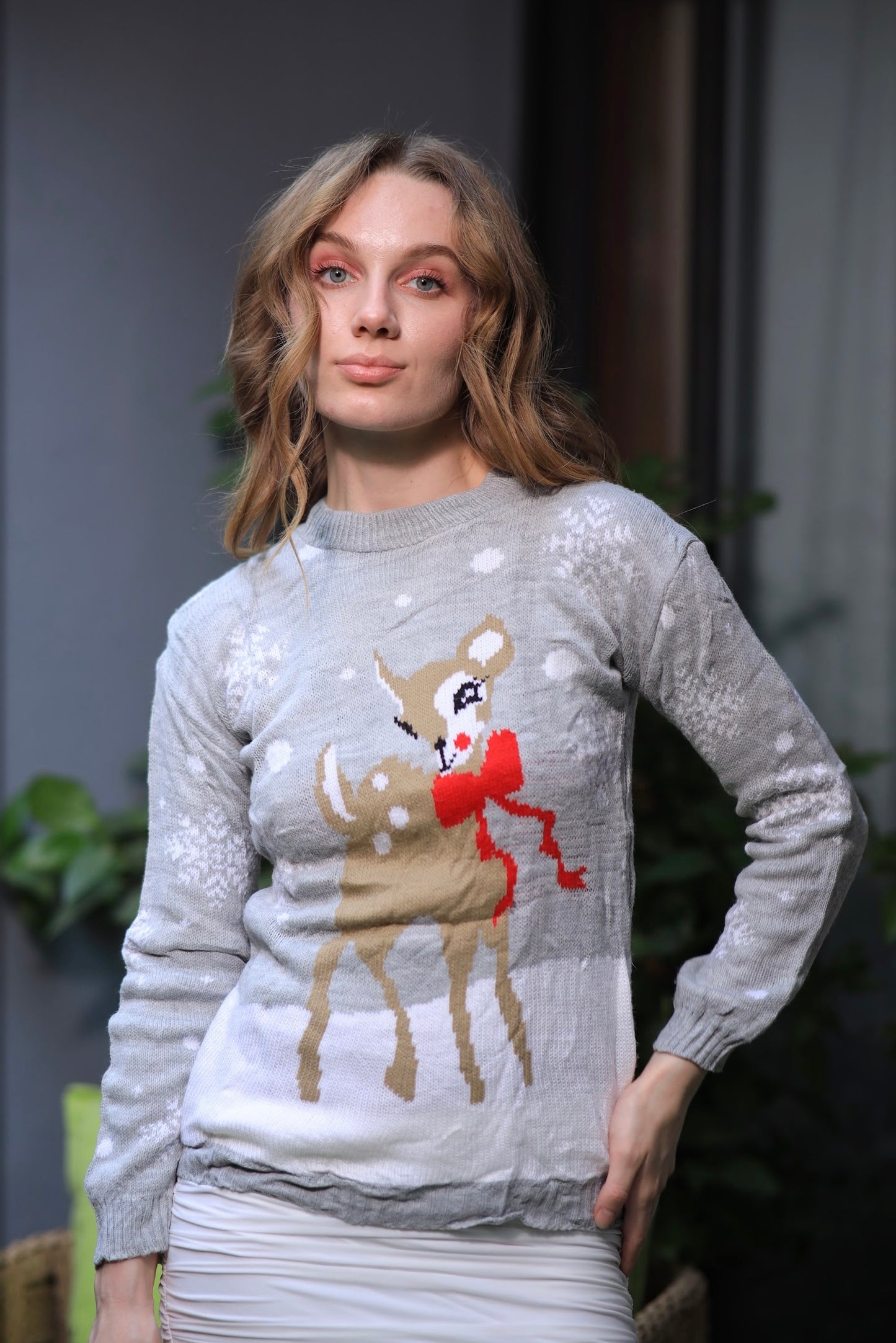 Oversized Do Deer Sweater Size S