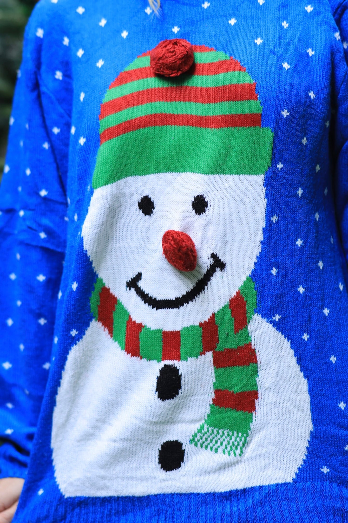 Oversized Snowman Sweater Size L