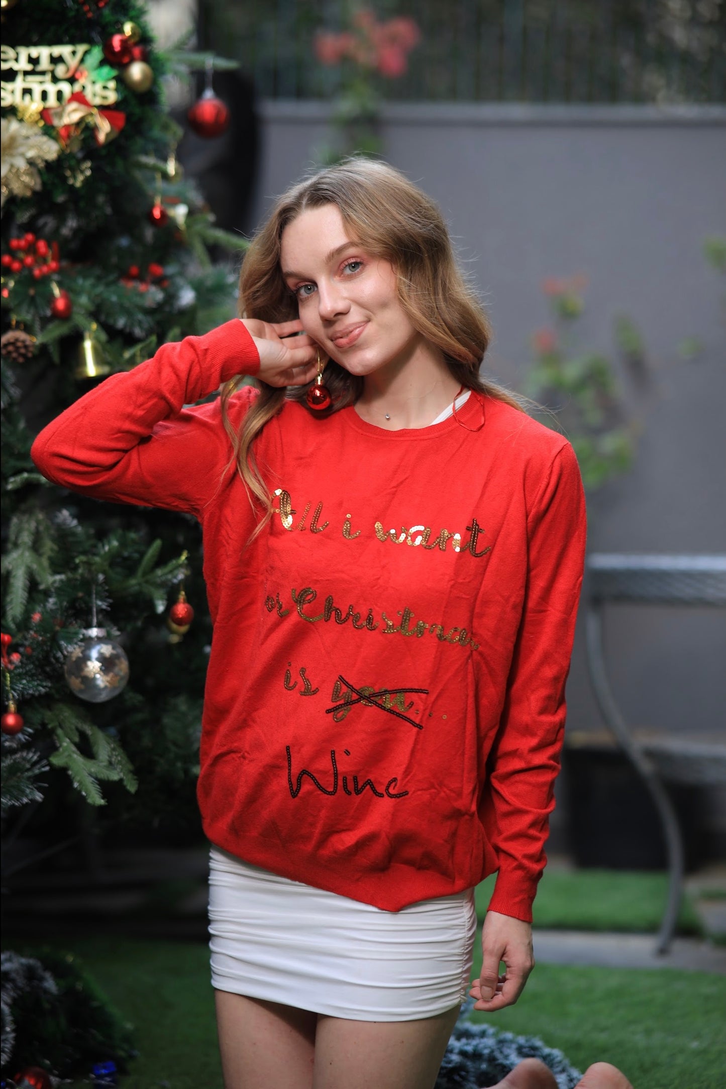 Oversized Merry Christmas Sweater