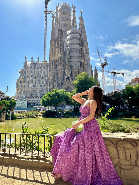 Koyy Lilac Cotton Gown