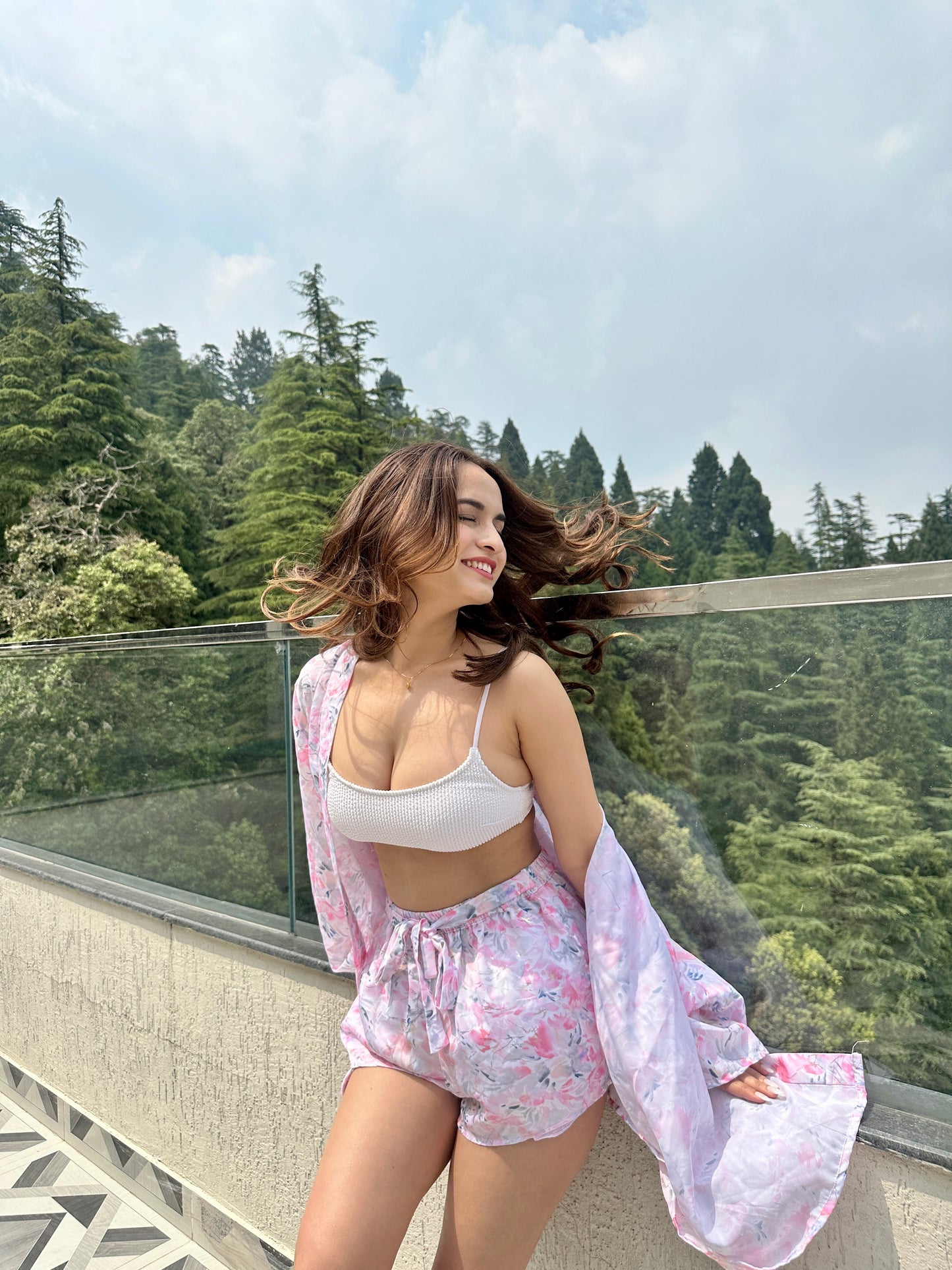 Lily Pink Co-ord Set with Shorts